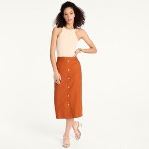 J.Crew linen pencil skirt